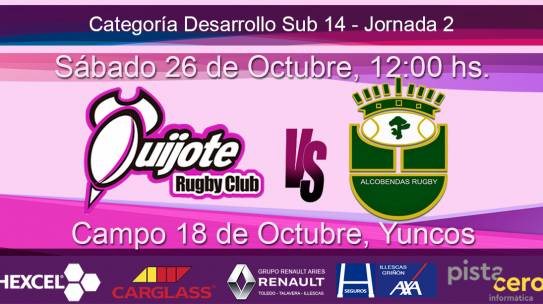 Sub 14 – Quijote R.C. vs Alcobendas Rugby (26-10-19)