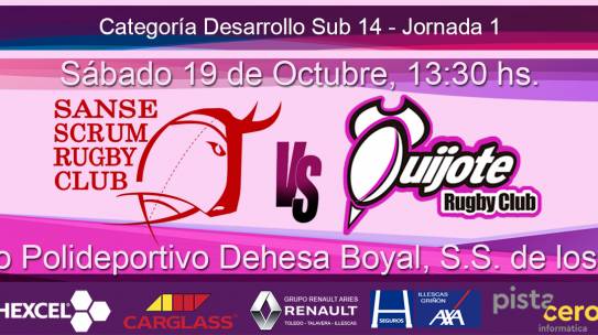 Sub 14 – Sanse Scrum B vs Quijote RC (19-10-19)