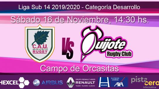 Sub 14 – CAU Madrid RC vs Quijote Rugby Club