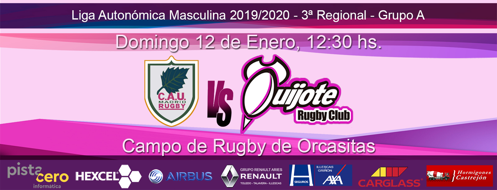 CAU Metropolitano RC vs Quijote RC (12-1-20)