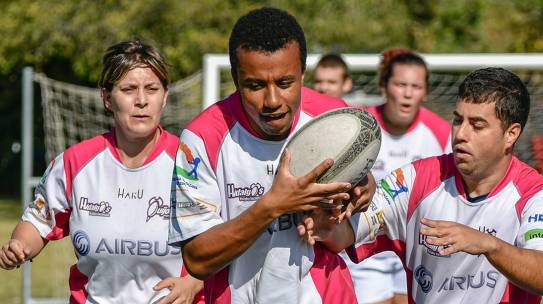 Los Hidalgos entrenando para el Mundial de Rugby Inclusivo Cork 2020