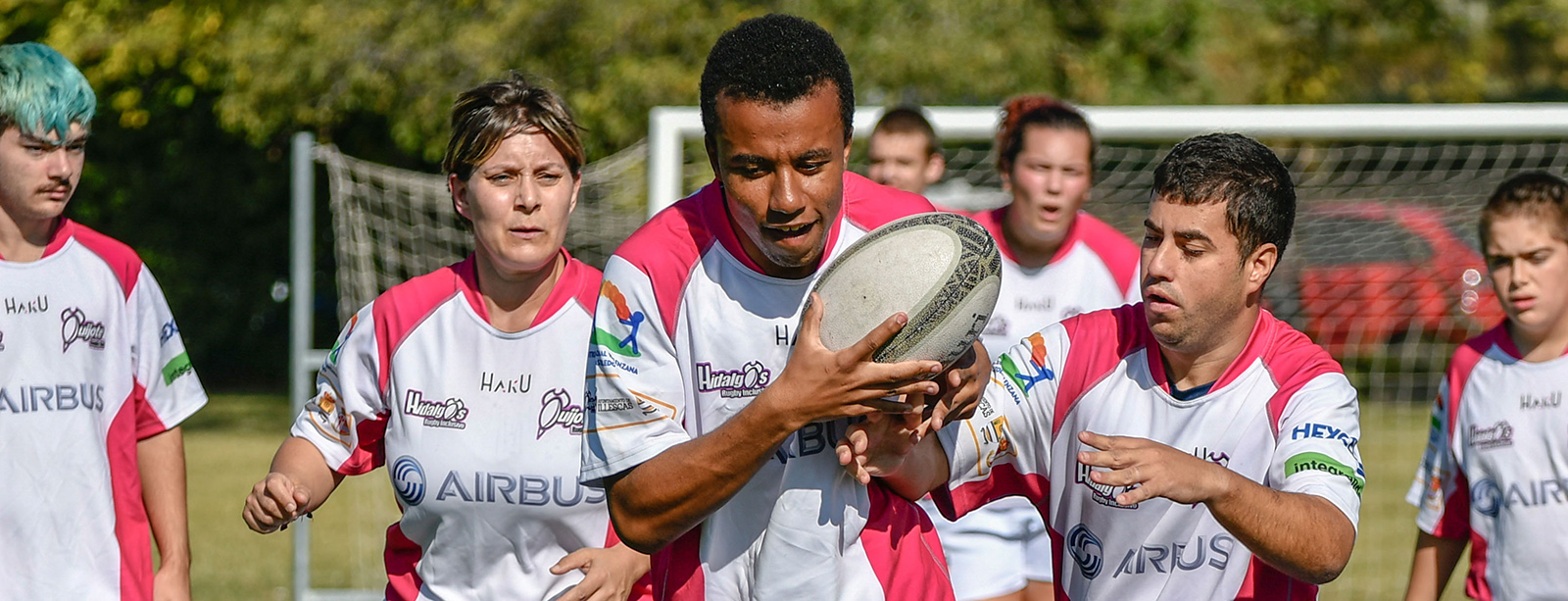 Los Hidalgos entrenando para el Mundial de Rugby Inclusivo Cork 2020