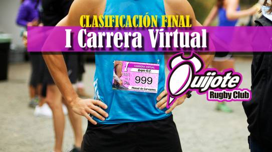 Ranking final de la I Carrera Virtual del Quijote RC