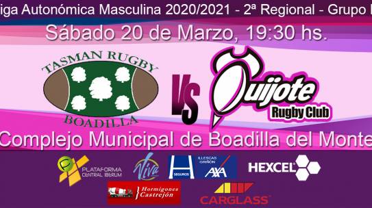Tasman Rugby Boadilla vs Quijote RC (20/03/20)