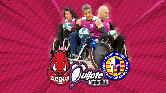 Triangular de rugby quad organizado por el Quijote RC